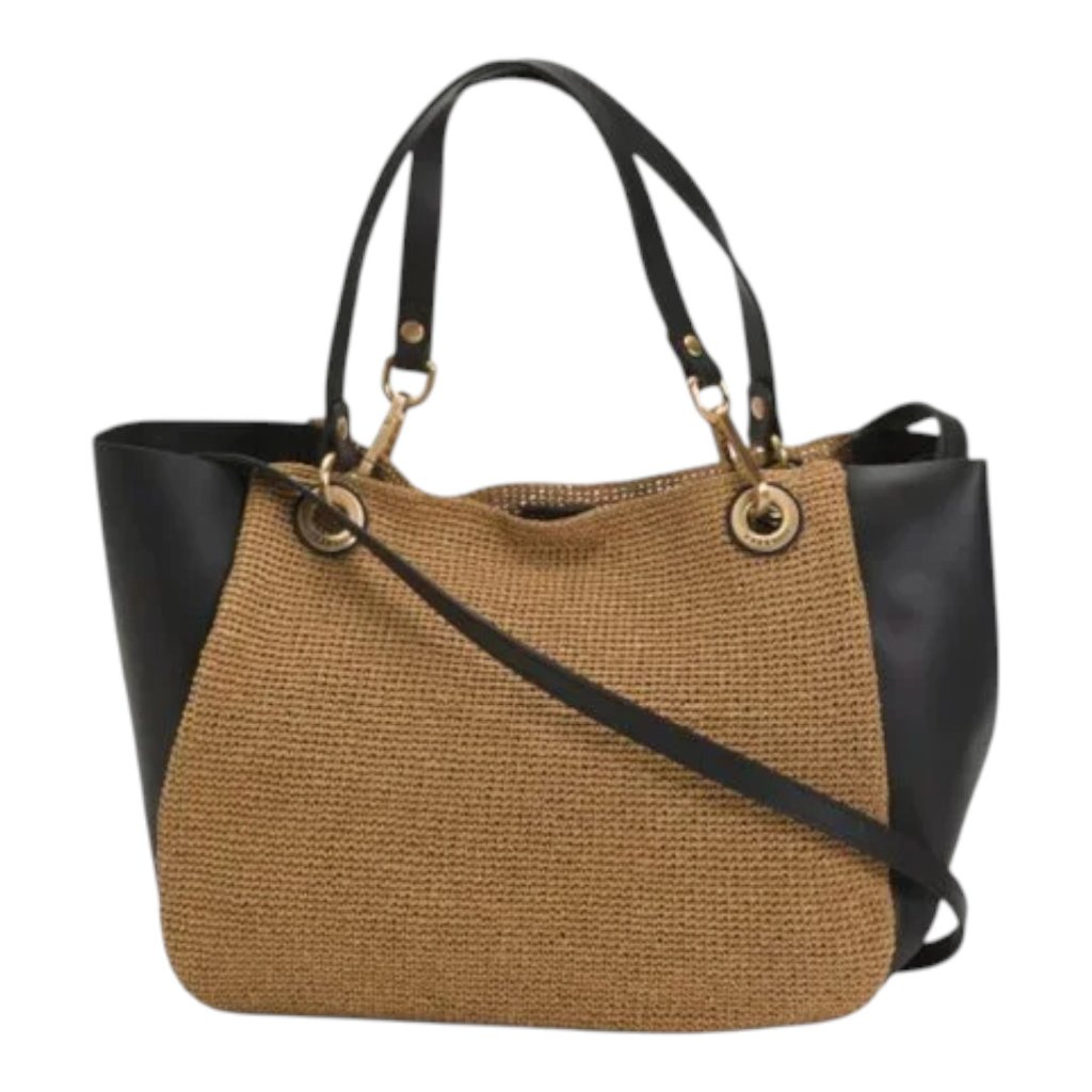 Rag & Bone Natural Black Revival Summer Mini Tote